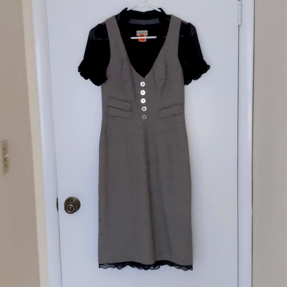 Karen Millen Houndstooth Dress